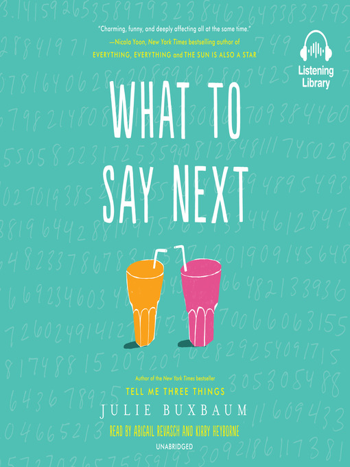 Title details for What to Say Next by Julie Buxbaum - Wait list
